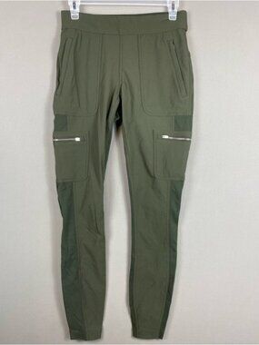 Olive Green Zipper Detail Pants Women’s Size Small